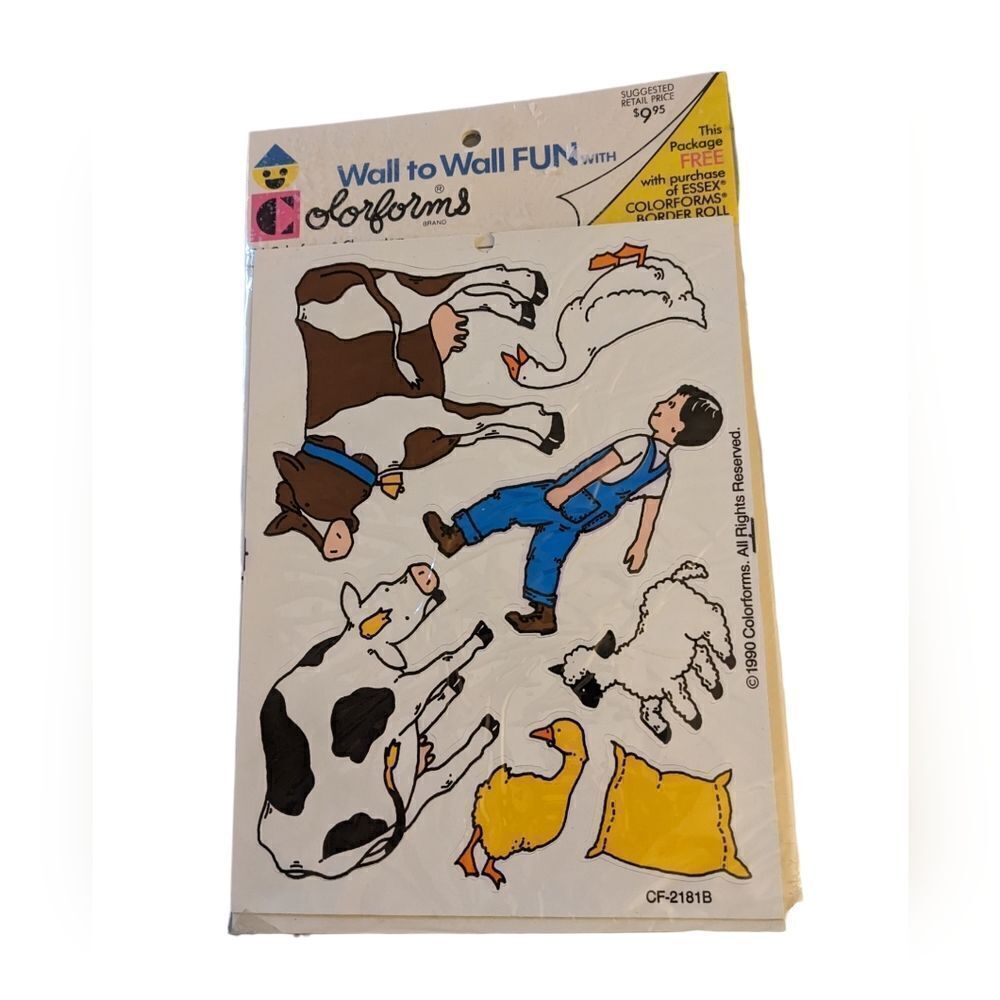 ‎Colorforms vintage wall clings NWT